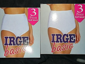  6 slip culotte donna IRGE cotone elastico taglia 8 MAXI colore NERO art.5091 - Imagen 1 de 2