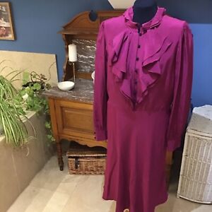 Beautiful Linea Silk Dress Size 14. Length 44 Inches