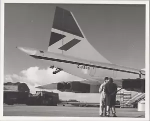 BRITISH AIRWAYS CONCORDE G-BBDG LARGE VINTAGE ORIGINAL MANUFACTURERS PHOTO 7 BA - Picture 1 of 2