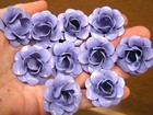 TEN lilac metal flowers, roses for crafts, jewelry, embellishments accent