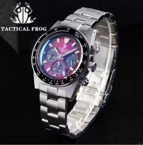 Tactical Frog Solar Chronograph Herrenuhr Saphir Zifferblatt Herrenuhren für Männer - Bild 1 von 7