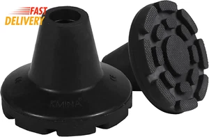 KMINA - Krücken Gummi 19 Mm, 18 Mm, 17 Mm (X2 Stück), Gummifuße Gehhilfe, Gummip - Bild 1 von 12
