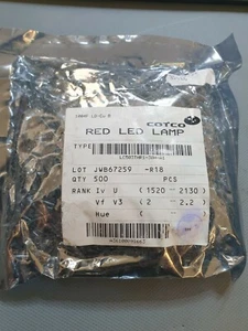 COTCO Red Led Lamp *500 Stück* *NOS* - Picture 1 of 1