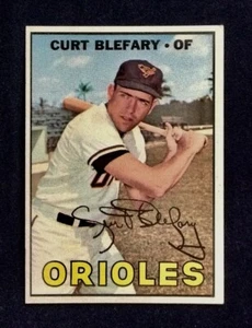 1967 #180 Curt Blefary Baltimore Orioles Topps Free Shipping EX-EX-MT #2 - Picture 1 of 2