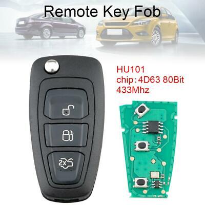 Fit For Ford Fiesta Focus Mondeo Keyless Entry Key Fob Remote 433Mhz Replacement • 16.69€