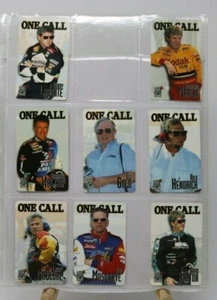 8er Set EIN ANRUF Telefonkarten Telefonpaket Racing Finish Line Racing HTF - Bild 1 von 3