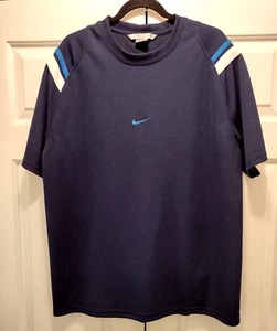 Nike. Talla para hombre: XL. 100% poliéster. Azul marino con blanco y azul. Suéter. - Imagen 1 de 7