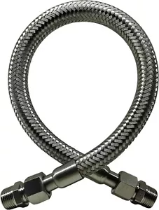 Customize 1/2" NPT Male Industrial Compressor Stainless Steel Hose 750°F 450PSI - Picture 1 of 7