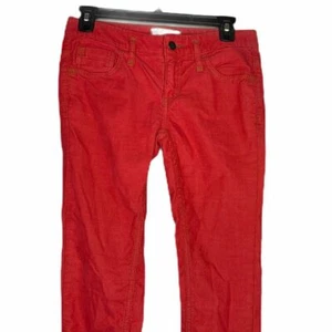 Free People Corduroy Pants Size 25 Salmon Flat Front Cotton Womens 25X32 - Picture 1 of 4