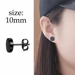 1pc Punk Men Women Boys Stainless Steel Ear Stud Earrings Gothic Jewelry Gifts