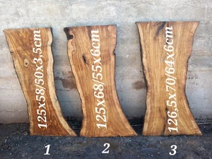 legno-wood di ulivo/olivo, x tavolini, taglieri, orologi, resina epossidica - Foto 1 di 21