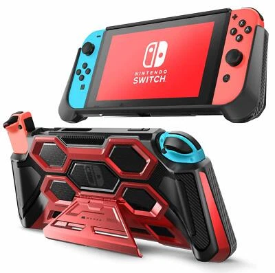 For Nintendo Switch Console, Original Mumba Hand Grips Cover with Kickstand Case - Image 1 of 4