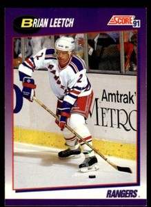 1991-92 Score American #5 Brian Leetch New York Rangers