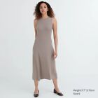 Uniqlo 100% Cotton Long Maxi Stretchy Jersey Aline Dress Summer Casual Size M/L