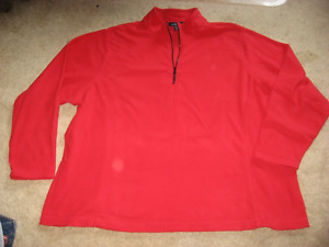 Womens NWOT Red LANDS END Thinner Fleece Sweatshirt 3X 24W 26W