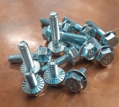 FABORY M6 6mm Hexagonal Head Zinc Plated Serrated Flange Bolts 8.8 12 20 25 30mm