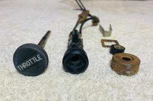 1977 Alfa Romeo 2000 Spider 6pc Hand Pull Throttle Cable Console Base Parts - Picture 1 of 8