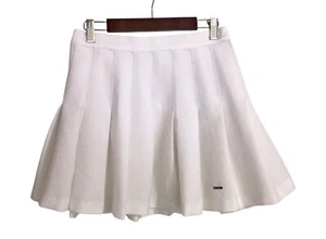 Vintage White Pleated IZOD Tennis Pickle Ball Skirt Academia Mini Skirt Sz 6 - Picture 1 of 4