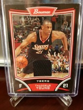 2008-09 Bowman Draft Picks & Stars Retail Relics #BSRTY Thaddeus Young Card