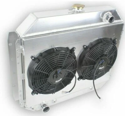 4 Tube Radiator for 1966-1979 Ford Pickup F100 F150 F250 F350 Bronco 5.0L 6.6L - Imagem 1 de 4