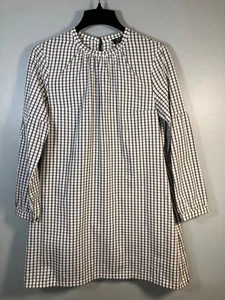 Vintage APC schwarz-weiß kariertes Kleid 100% Baumwolle neu mit Etikett - Bild 1 von 5