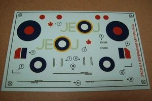 AIRFIX  SUPERMARINE  SPITFIRE  MkIX  "JONNY JOHNSON"    1:72 scale DECALS - Picture 1 of 1