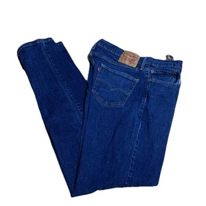 Levi’s 514 Slim Straight Mens Size 34x34 Classic Medium Wash Denim Blue Jeans - Picture 1 of 10