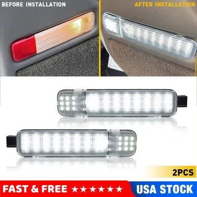 2PCS LED Door Courtesy Light For Chevy Silverado Suburban Tahoe GMC Sierra Yukon - Imagem 1 de 4