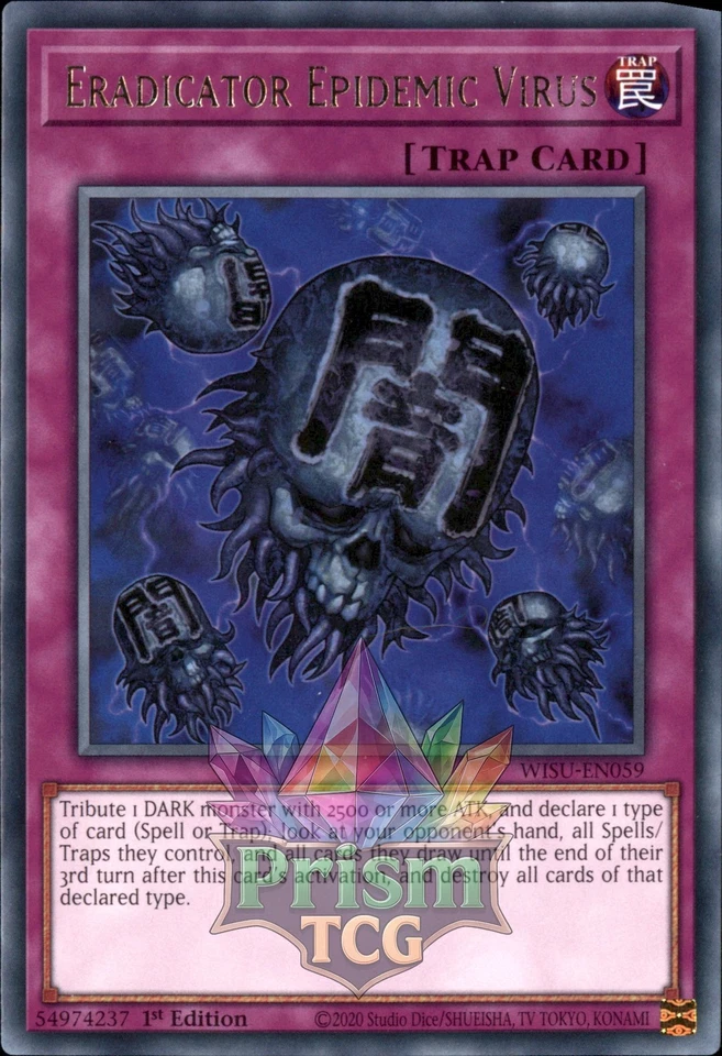 1st ed Eradicator Epidemic Virus rare WISU-EN059 Yugioh - Image 1 of 1
