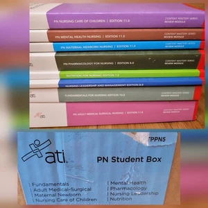 NEU Posten von 8 ATI RN Krankenpflege Student Inhalte Mastery Serie Rezension Modul Bücher - Bild 1 von 3