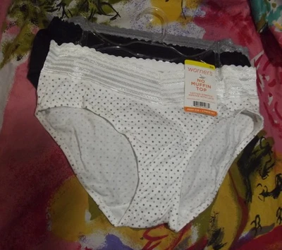 3 BRAGAS HIPSTER ALGODÓN CINTURA ENCAJE TOP SIN MAGDALENAS ADVERTENCIAS RU0093R NUEVAS M/6 Foto 1 de 2