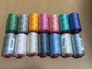 Lot 14 Spools - Wonderfil Tutti 12wt 400M Egyptian Cotton Thread - Picture 1 of 3