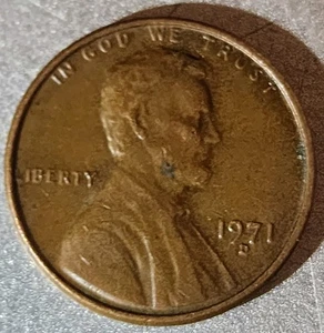1971 D LINCOLN MEMORIAL PENNY ERROR "L" On Rim Rare Old Coin - Picture 1 of 6