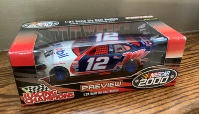 Racing Champions 2000 Preview NASCAR #12 Jeremy Mayfield -Mobil 1 Die Cast 1:24 - Image 1 of 4