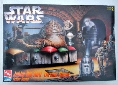 1995 Star Wars Jabba the Hutt Throne Room Amt Ertl Model BOX IS OPEN, BAG IS NOT - Image 1 of 4