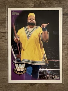 2010 Topps WWE #81 Akeem - Picture 1 of 2