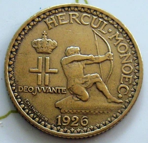 COIN MONACO 2FR 1926 XF 177-140 - Picture 1 of 2