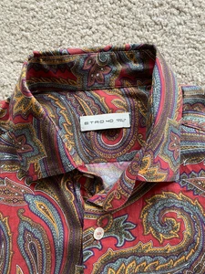 Etro Paisley Shirt Size 40 Made In Italy $450 Retail - Picture 1 of 7