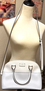 Borsa a tracolla Kate Spade Grove Street Carli bianca e grigia NUOVA - Foto 1 di 9