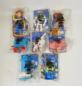 ๐1996 Disney's Toy Story Burger King Giocattoli Pasto per Bambini Set Completo di 8, Nuovo - Foto 1 di 6