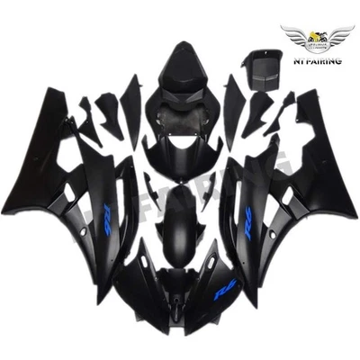 Kit de carrocería negro mate stock de EE. UU. carenado apto para Yamaha YZF-600 R6 2006 2007 Foto 1 de 4