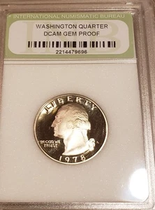 1978 S- Washington Proof DCAM GEM Quarter,Filled A164a. 2214479696 - Picture 1 of 6