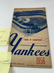 Programa Yankees VS Cleveland 1956 - Ford Howard Berra Mantle - ¡¡Raro!! - - Imagen 1 de 7