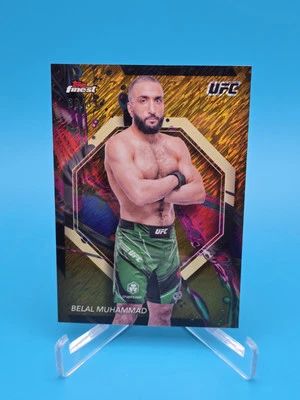 2024 Topps Finest UFC Belal Muhammad Gold Shimmer /39 - Image 1 of 2