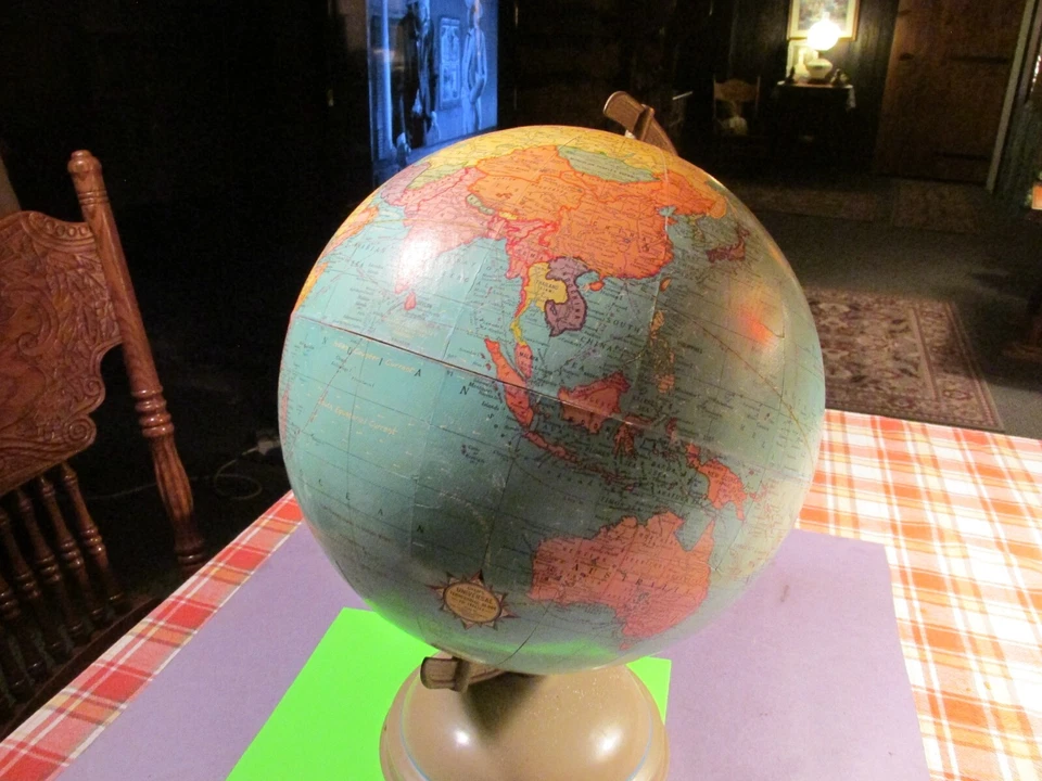 Globo terrestre universal vintage Crams 12" Foto 1 de 1