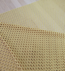 Fishnet fabric Mustard Yellow Open Knit Material Spandex Dancewear