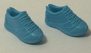 mattel barbie doll shoes fashionistas flat feet blue lace up tennis shoes - Picture 1 of 5