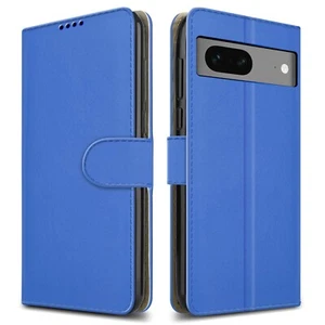Blue For Google Pixel 9/9Pro/9A8 Case Slim Leather Wallet Flip Stand Phone Cover - Picture 1 of 5