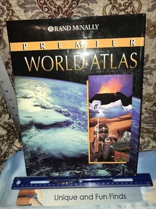 Rand McNally - Premier World Atlas Hardback Book 1997 - EUC - Picture 1 of 6