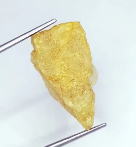Loose Gemstone 27.07 Ct Natural Yellow Beryl Uncut Rough Certified Brazilian Gem - Picture 1 of 6